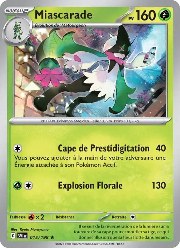 Carte Pokemon 015/198 Miascarade Holo | LorenZone