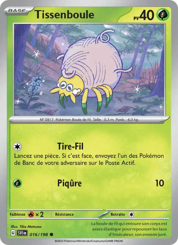 Carte Pokemon 016/198 Tissenboule | LorenZone