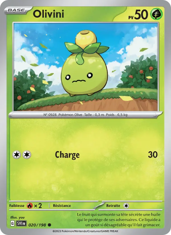 Carte Pokemon 020/198 Olivini | LorenZone