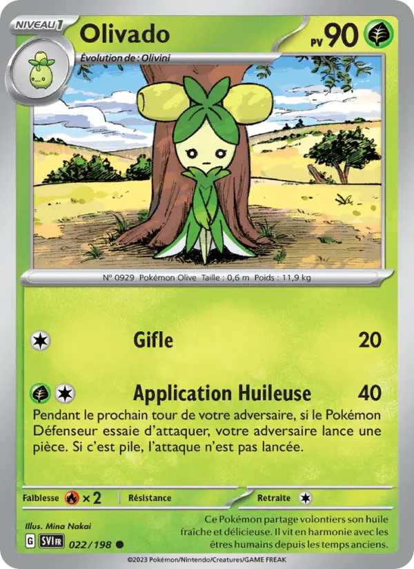 Carte Pokemon 022/198 Olivado | LorenZone