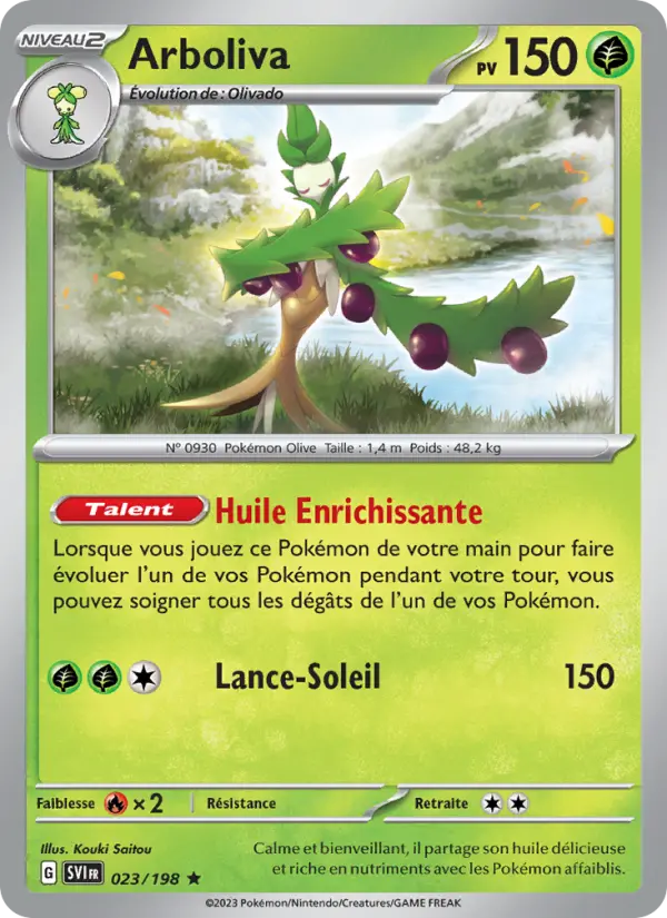 Carte Pokemon 023/198 Arboliva Holo | LorenZone