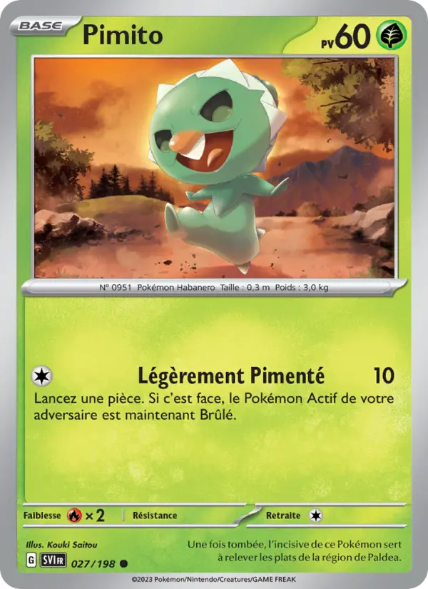 Carte Pokemon 027/198 Pimito | LorenZone