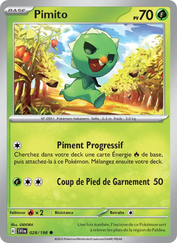 Carte Pokemon 028/198 Pimito | LorenZone