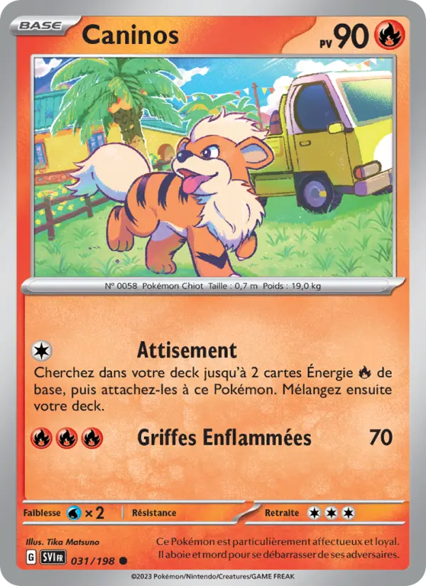 Carte Pokemon 031/198 Caninos | LorenZone