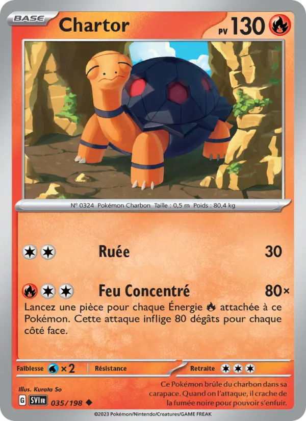 Carte Pokemon 035/198 Chartor | LorenZone