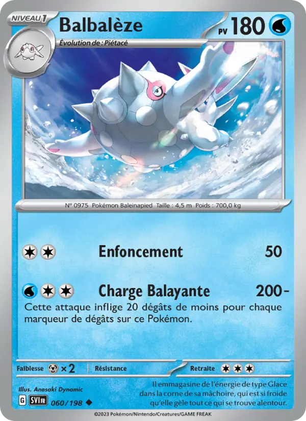 Carte Pokemon 060/198 Balbalèze | LorenZone