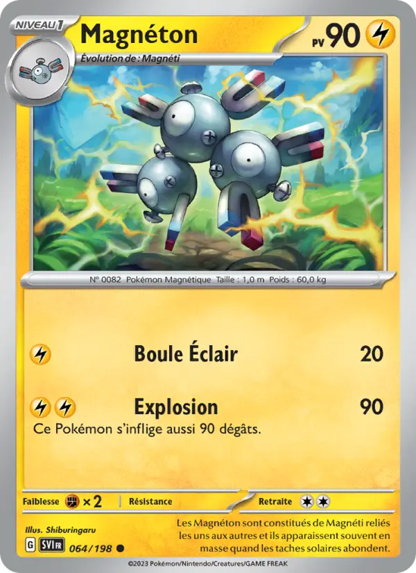 Carte Pokemon 064/198 Magnéton | LorenZone