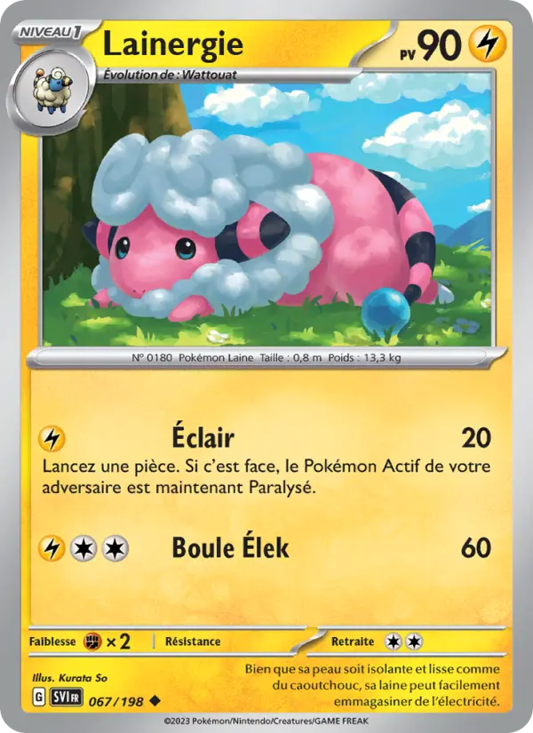 Carte Pokemon 067/198 Lainergie | LorenZone