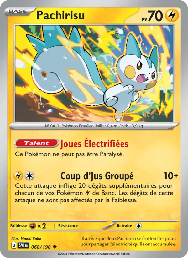 Carte Pokemon 068/198 Pachirisu | LorenZone