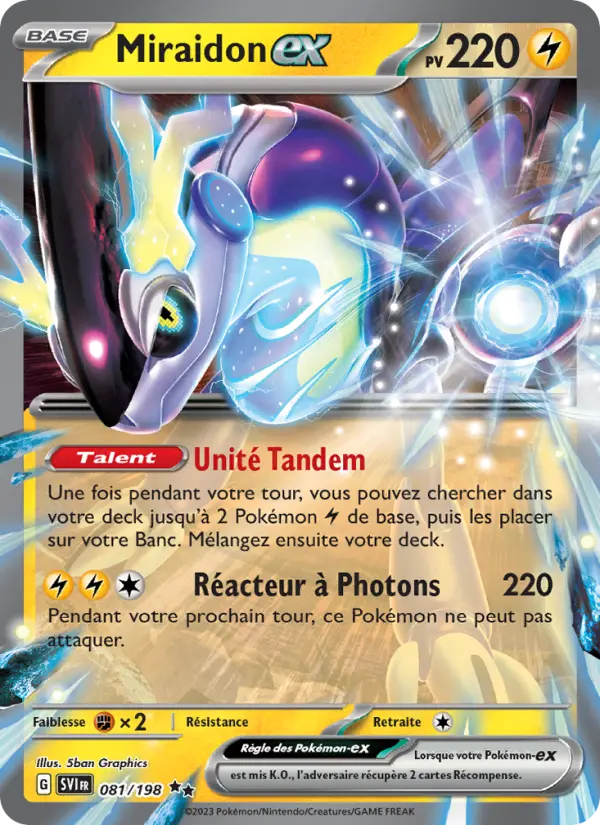 Carte Pokemon 081/198 Miraidon-ex | LorenZone