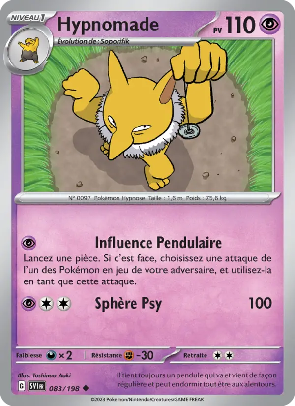Carte Pokemon 083/198 Hypnomade | LorenZone