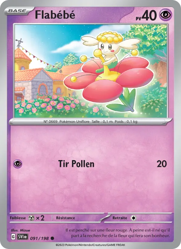Carte Pokemon 091/198 Flabébé | LorenZone