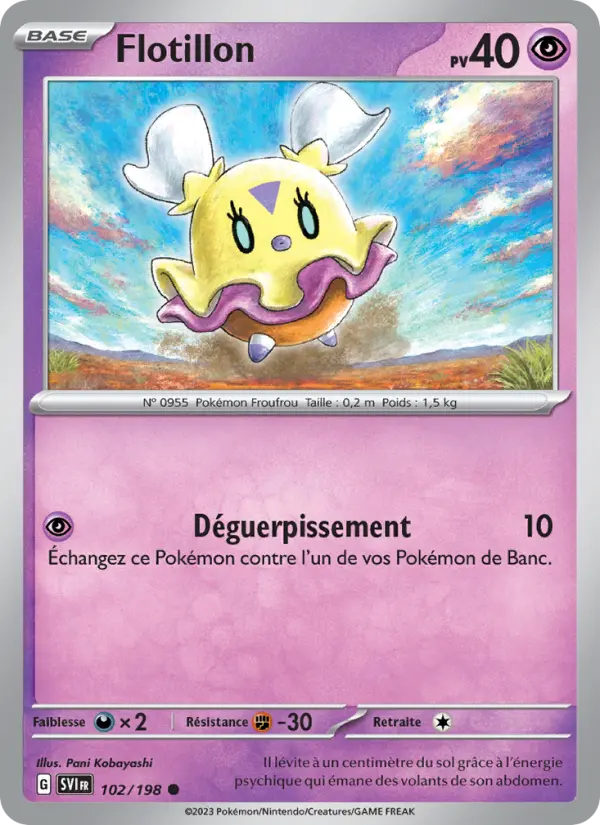 Carte Pokemon 102/198 Flotillon | LorenZone