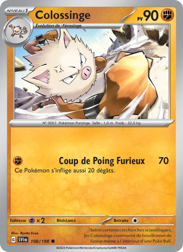 Carte Pokemon 108/198 Colossinge | LorenZone