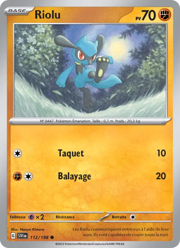 Carte Pokemon 112/198 Riolu | LorenZone