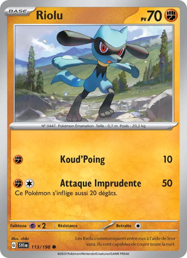 Carte Pokemon 113/198 Riolu | LorenZone