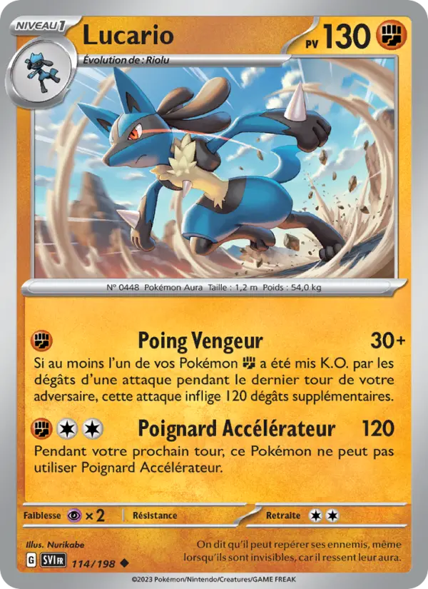 Carte Pokemon 114/198 Lucario | LorenZone