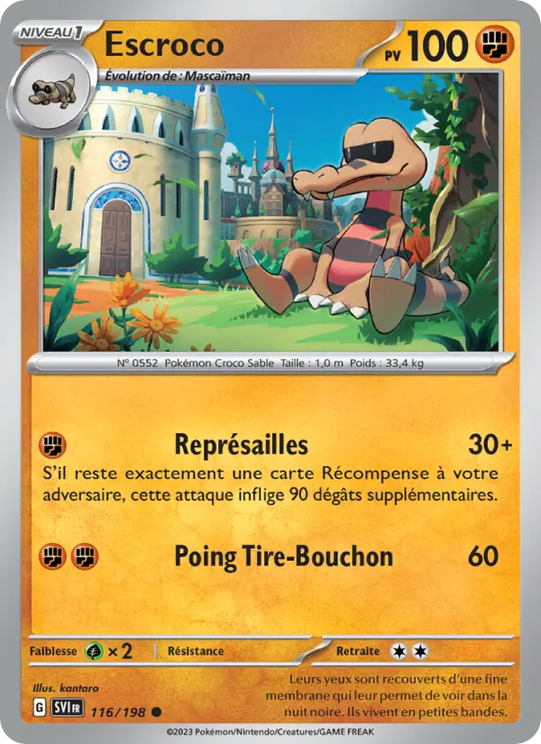 Carte Pokemon 116/198 Escroco | LorenZone