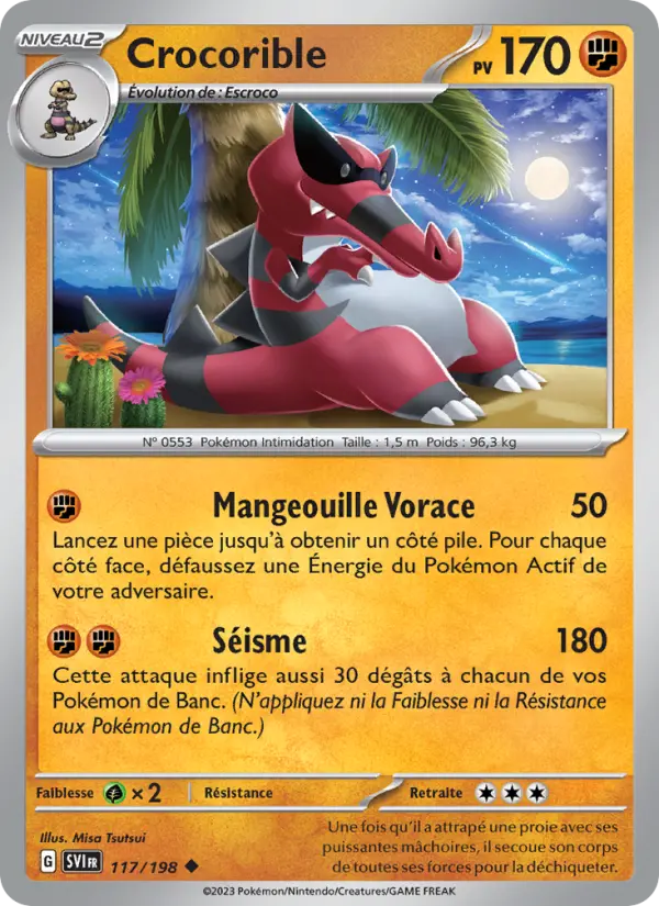 Carte Pokemon 117/198 Crocorible | LorenZone
