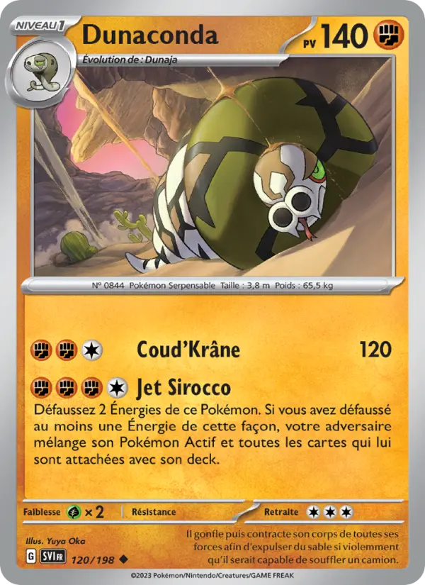 Carte Pokemon 120/198 Dunaconda | LorenZone
