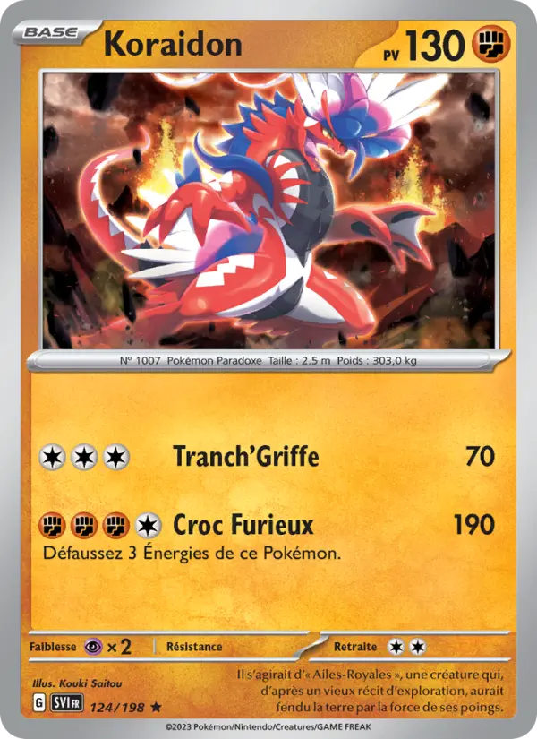 Carte Pokemon 124/198 Koraidon Holo | LorenZone