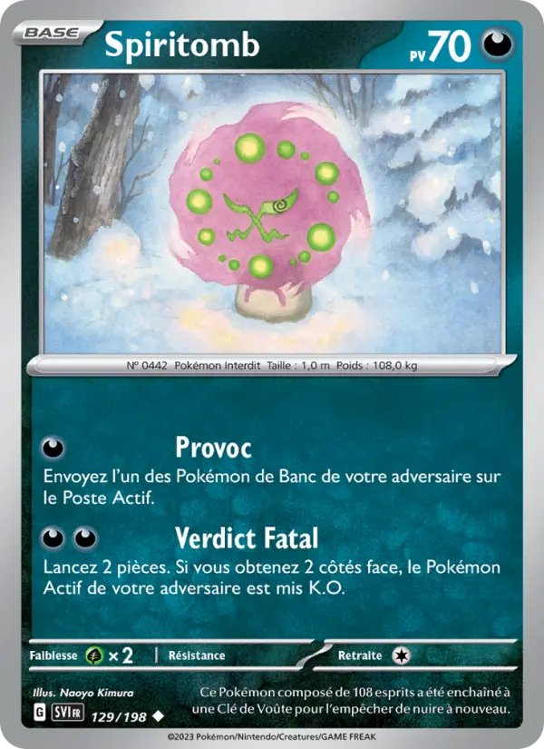 Carte Pokemon 129/198 Spiritomb | LorenZone