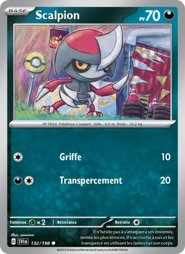 Carte Pokemon 132/198 Scalpion | LorenZone