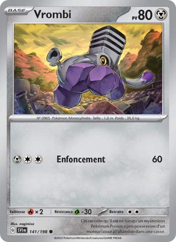 Carte Pokemon 141/198 Vrombi | LorenZone