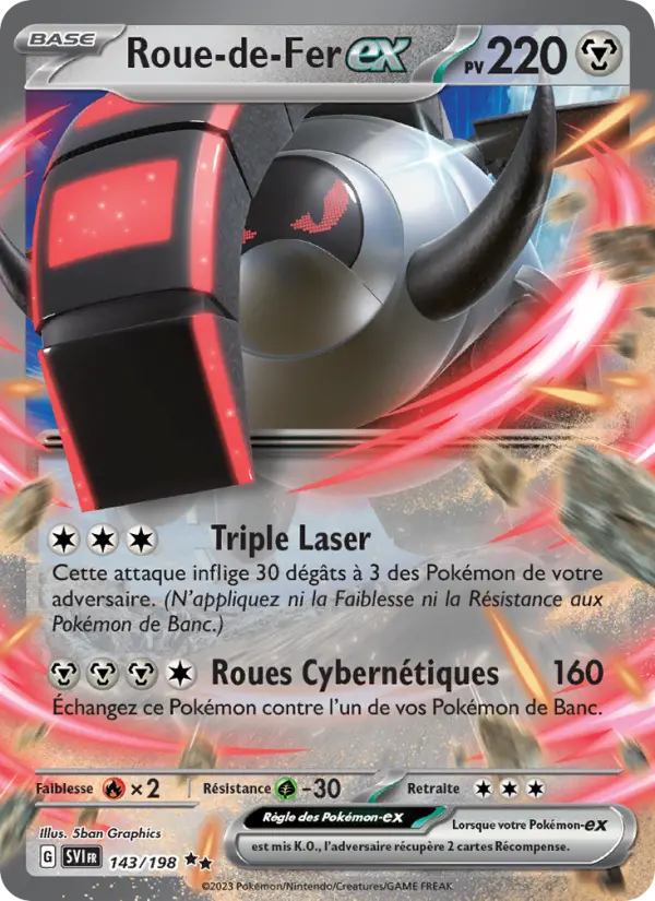 Carte Pokemon 143/198 Roue-de-Fer-ex | LorenZone