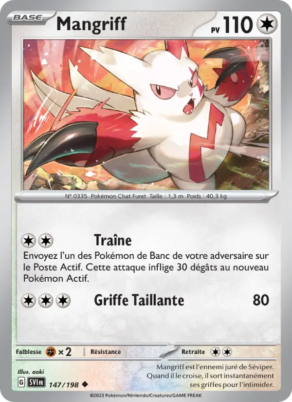 Carte Pokemon 147/198 Mangriff | LorenZone