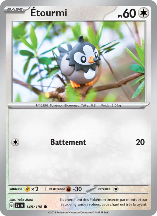 Carte Pokemon 148/198 Étourmi | LorenZone
