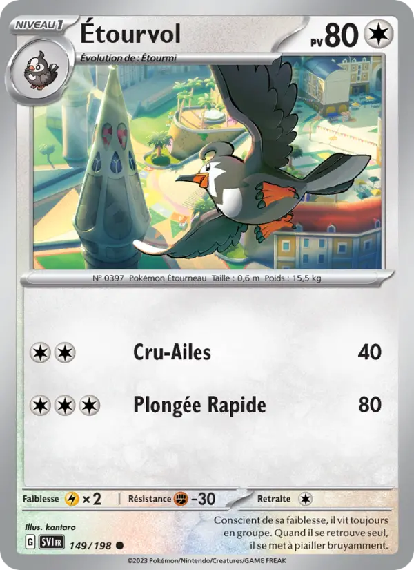 Carte Pokemon 149/198 Étourvol | LorenZone