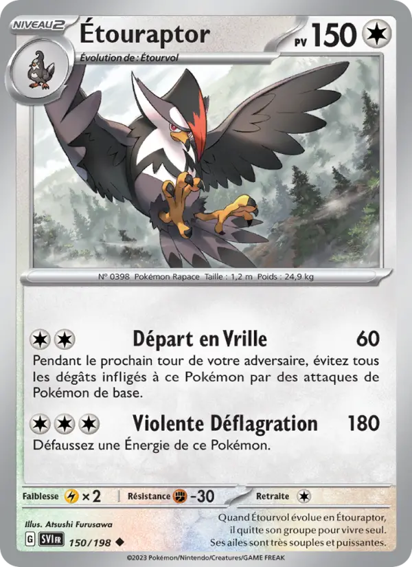 Carte Pokemon 150/198 Étouraptor | LorenZone