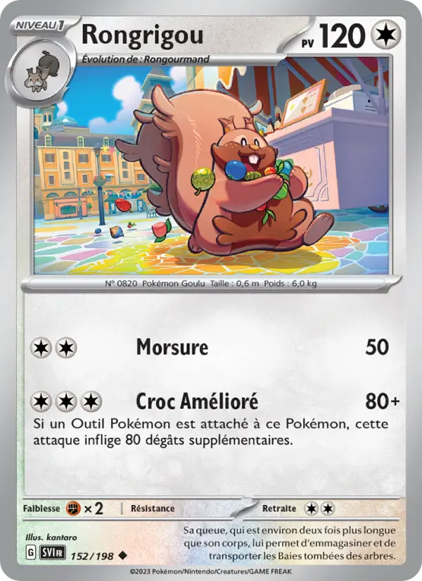 Carte Pokemon 152/198 Rongrigou | LorenZone