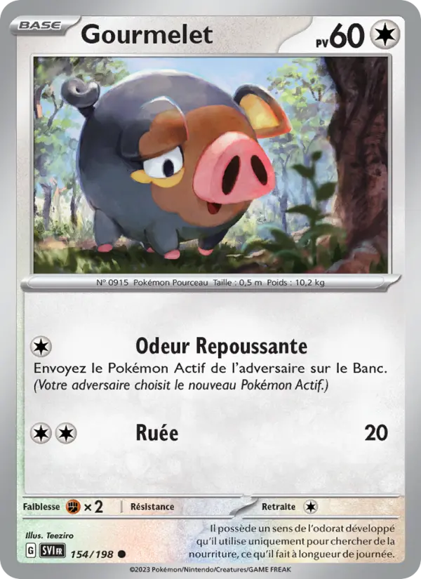 Carte Pokemon 154/198 Gourmelet | LorenZone