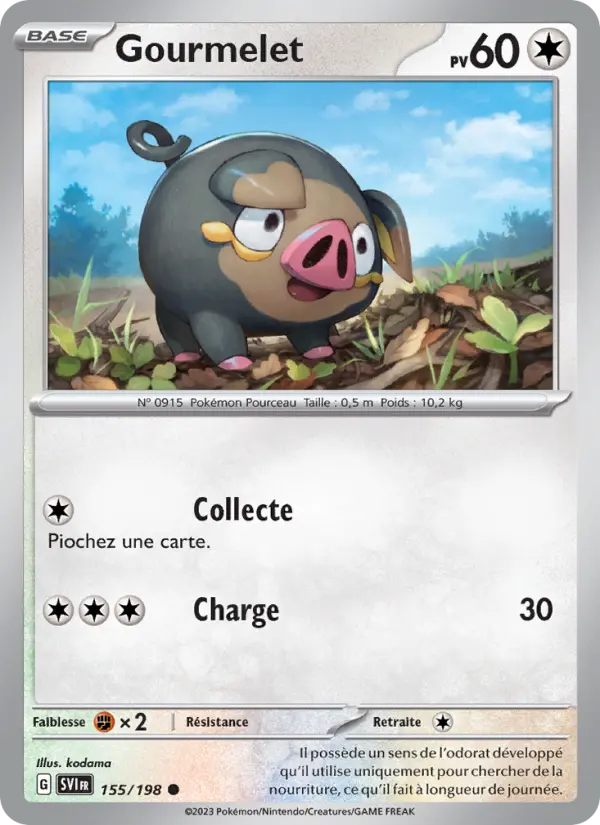 Carte Pokemon 155/198 Gourmelet | LorenZone
