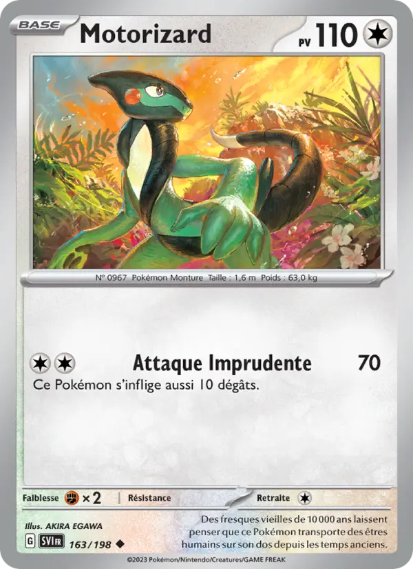 Carte Pokemon 163/198 Motorizard | LorenZone