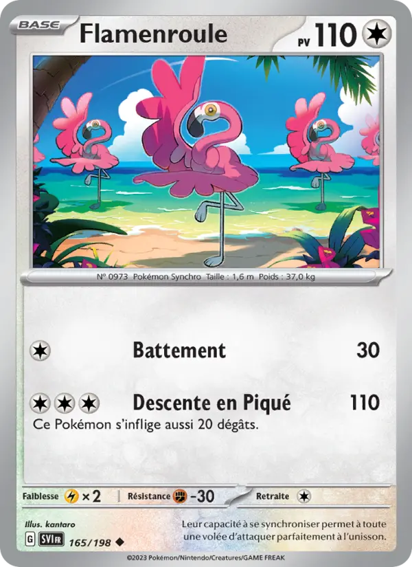 Carte Pokemon 165/198 Flamenroule | LorenZone