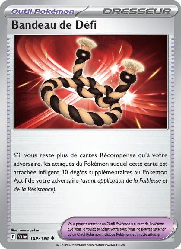 Carte Pokemon 169/198 Bandeau de Défi | LorenZone
