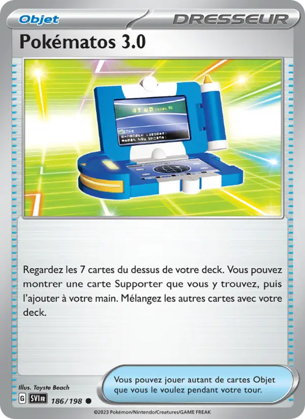 Carte Pokemon 186/198 Pokématos 3.0 | LorenZone
