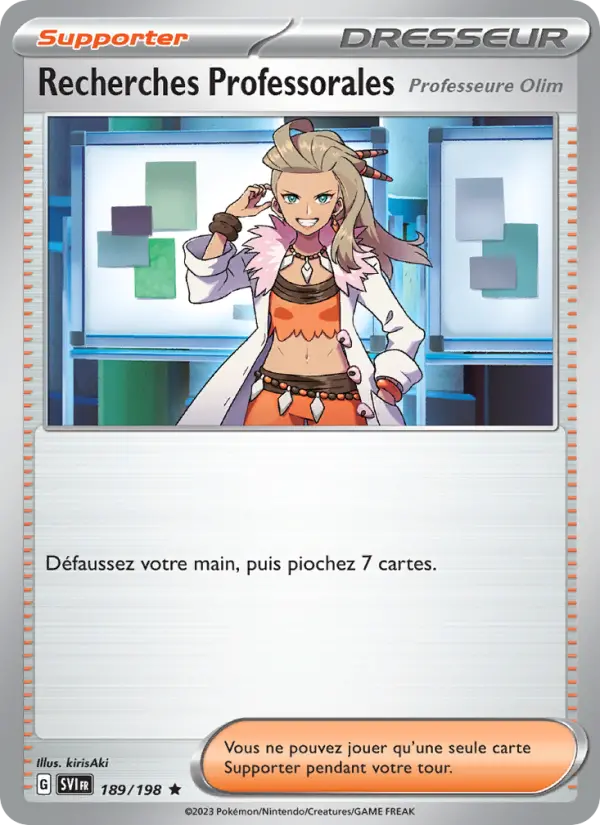 Carte Pokemon 189/198 Recherches Professorales Holo | LorenZone