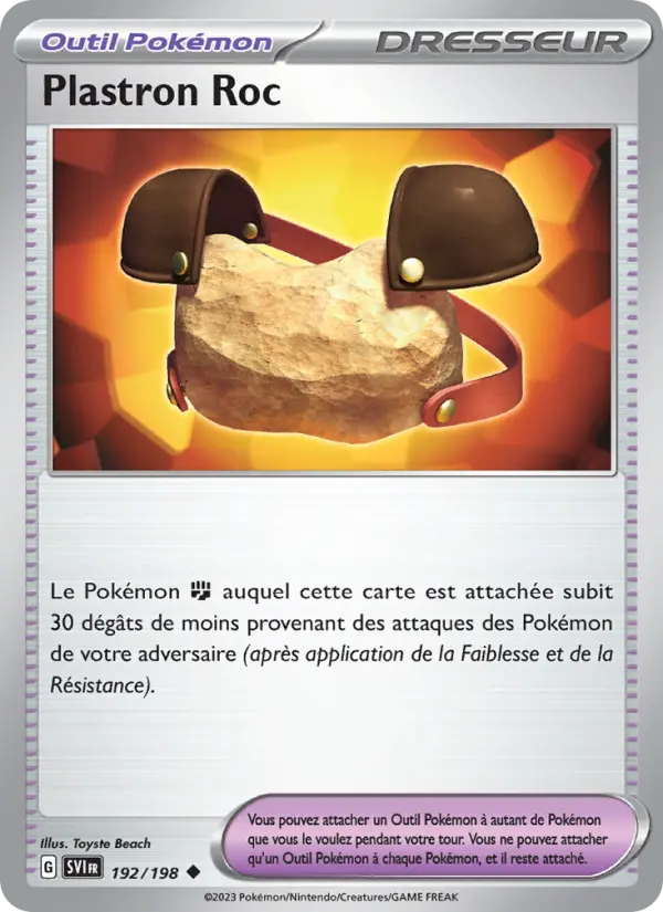 Carte Pokemon 192/198 Plastron Roc | LorenZone