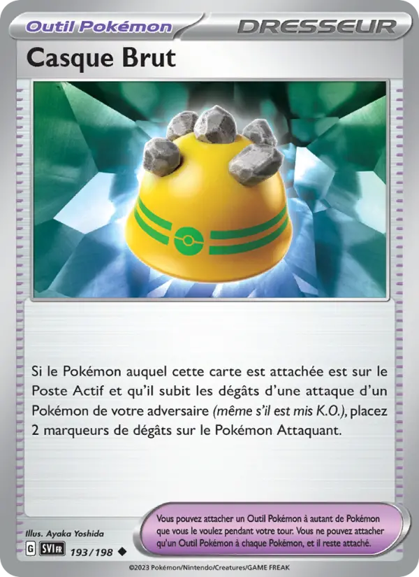 Carte Pokemon 193/198 Casque Brut | LorenZone