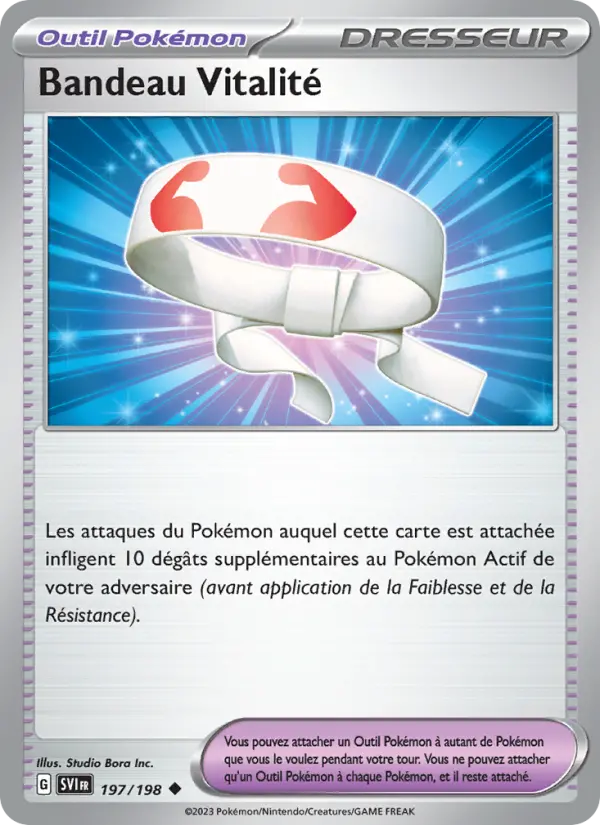 Carte Pokemon 197/198 Bandeau Vitalité | LorenZone