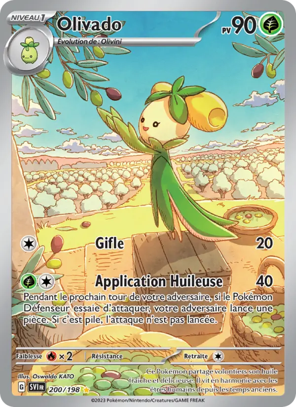 Carte Pokemon 200/198 Olivado Illustration Rare | LorenZone