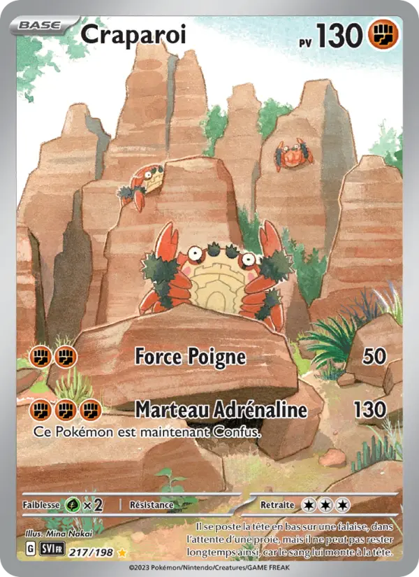 Carte Pokemon 217/198 Craparoi Illustration Rare | LorenZone