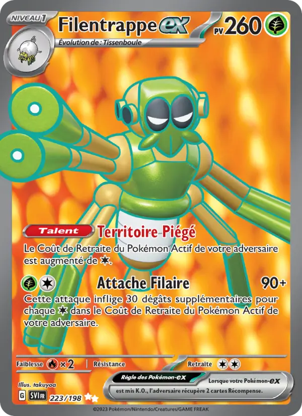Carte Pokemon 223/198 Filentrappe-ex | LorenZone