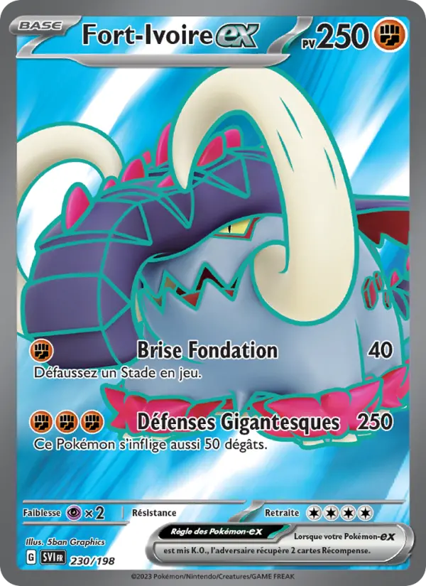 Carte Pokemon 230/198 Fort-Ivoire-ex | LorenZone