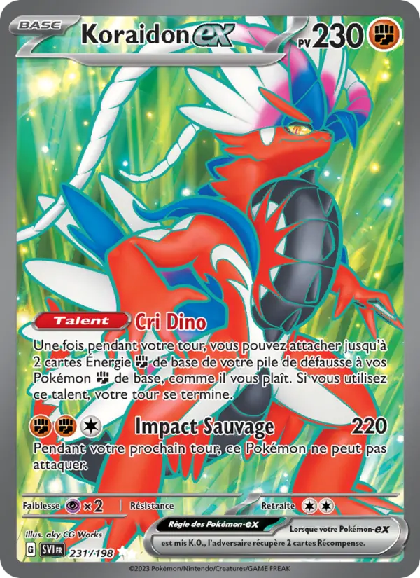 Carte Pokemon 231/198 Koraidon-ex | LorenZone