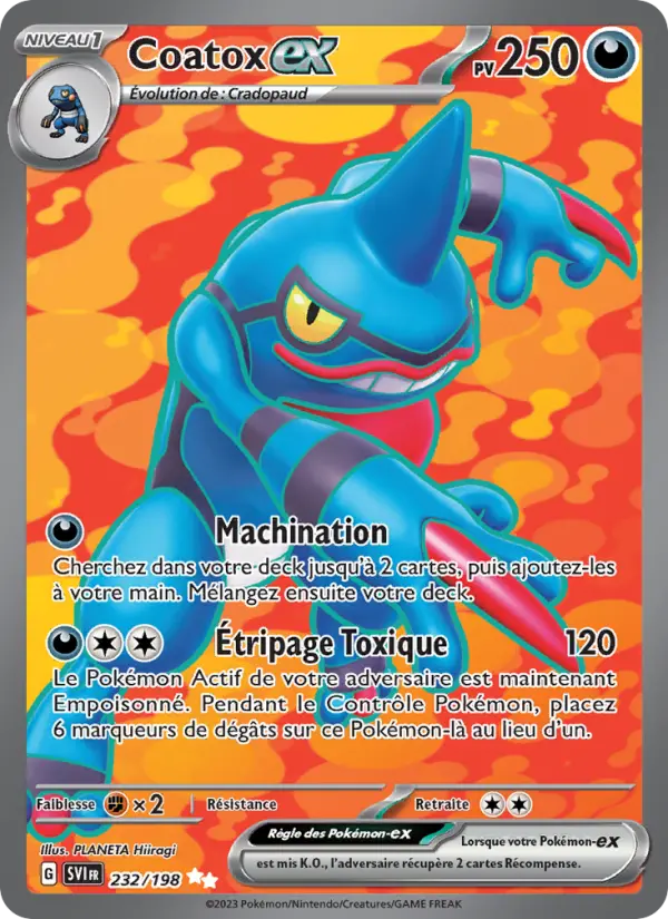 Carte Pokemon 232/198 Coatox-ex | LorenZone